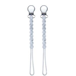 New Silicone Pacifier Clip With Metal Clasp